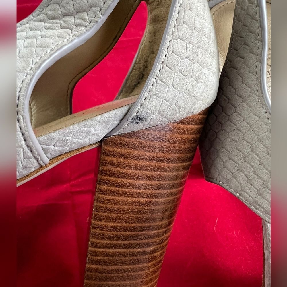 Michael Michael Kors Berkeley Snakeskin Leather T-Strap Platform Sandals, 8 - Picture 13 of 14